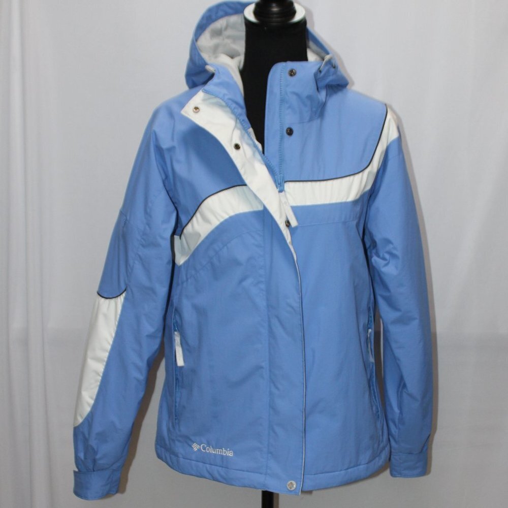 Columbia Women’s Hooded Jacket Medium Waterproof Fleece - Picture 1 of 16